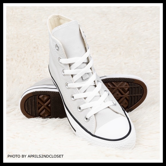 CONVERSE CHUCK TAYLOR GREY WHITE HIGH TOPS A3C - Picture 6 of 8
